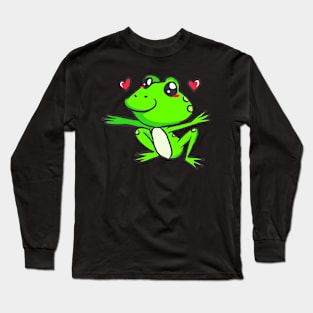 Frog Tadpole Toad Lurch Toad Froschlurch sweet Long Sleeve T-Shirt